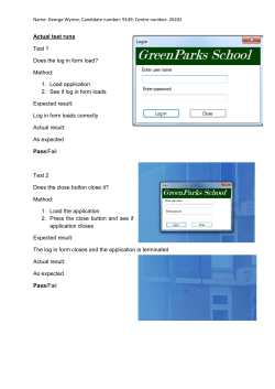Actual test runs - Bourne To Learn
