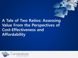 Cornerstone Research Group Inc. How is budget impact considered