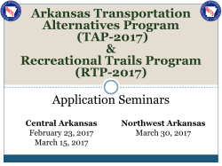 Arkansas Transportation Alternatives Program (TAP