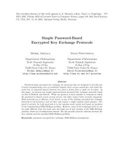 Simple Password-Based Encrypted Key Exchange Protocols