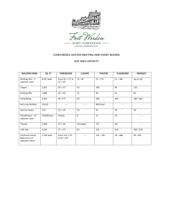 conference center meeting and event rooms size and