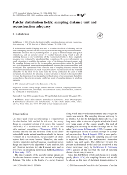 sampling distance unit and reconstruction adequacy
