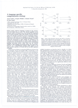 A language-specific comprehension strategy