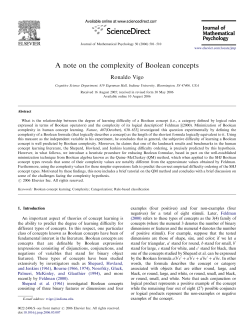 A note on the complexity of Boolean concepts