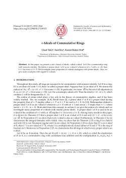 n-Ideals of Commutative Rings - PMF-a
