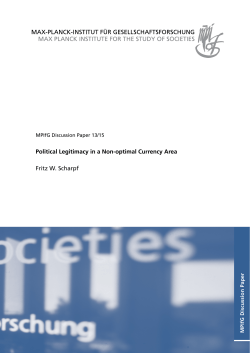 Political Legitimacy in a Non-optimal Currency Area - Max