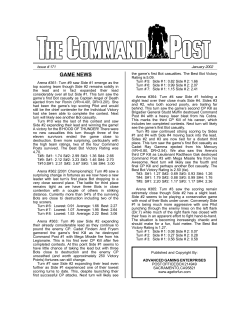 GAME NEWS - Advanced Gaming Enterprises