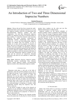 An Introduction of Two and Three Dimensional Imprecise Numbers