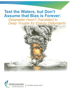 Test the Waters, but Don`t Assume that Bias is Forever