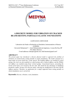 a discrete model for vibration of cracked beams