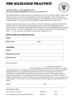 Online Services Registration Form