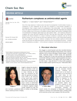 Ruthenium complexes as antimicrobial agents