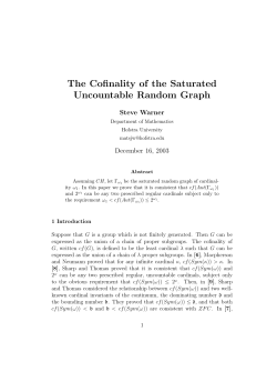 The Cofinality of the Saturated Uncountable Random Graph