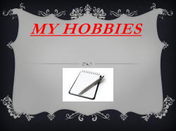 My Hobbies &raquo; is finished