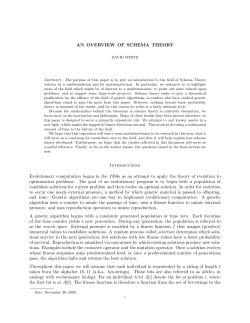 An Overview of Schema Theory - Personal Pages