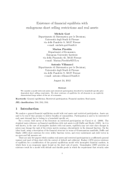 Existence of financial equilibria with endogenous short selling