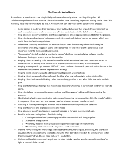 The Value of a Collaborative Coach