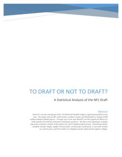 To draft or not to draft?