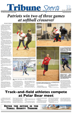 Patriots win two of three games at softball crossover