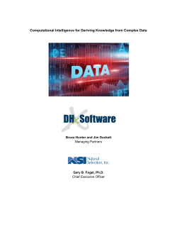 Computational Intelligence for Deriving Knowledge