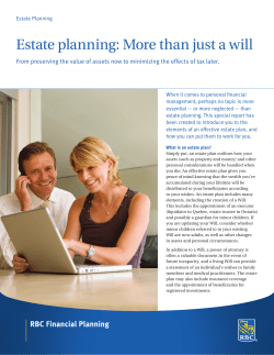 Estate planning: More than just a will