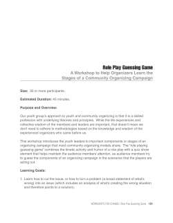 Role Play Guessing Game - Asian American Legal Defense and
