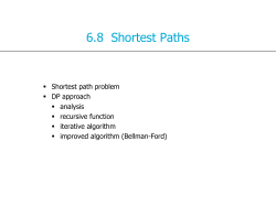 6.8 Shortest Paths - TU Delft OpenCourseWare