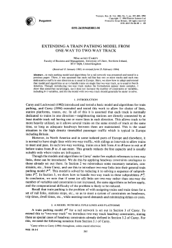 extending a train pathing model from one-way to two