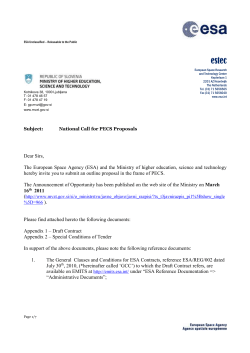 Letter - Ministrstvo za visoko &scaron;olstvo, znanost in tehnologijo