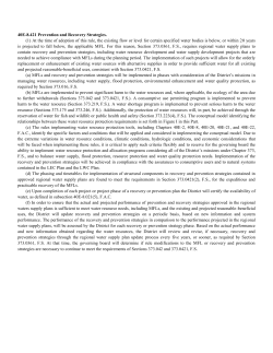 CHAPTER 40E-8 MINIMUM FLOWS AND LEVELS