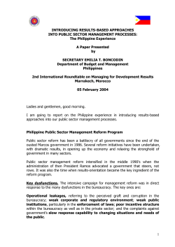 Slide 1 - Managing for Development Results