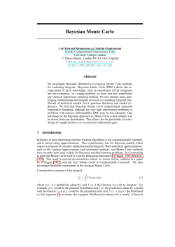 Bayesian Monte Carlo