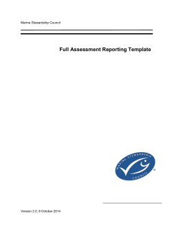 MSC Full Assessment Reporting Template v2.0