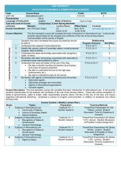 International Law II