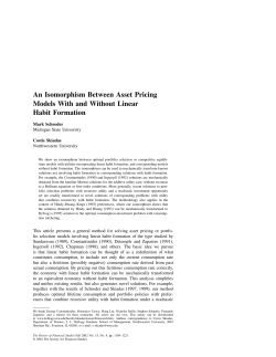 An Isomorphism Between Asset Pricing Models With and Without