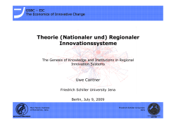 Theorie (Nationaler und) Regionaler