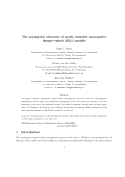The asymptotic structure of nearly unstable nonnegative integer