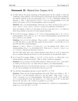 Homework 10 - Material from Chapters 10-11