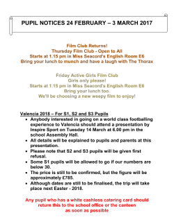 pupil notices 4 -10 february 2011