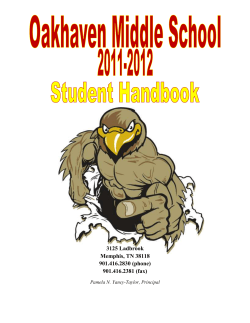 Oakhaven Middle School Uniform Policy 2010-2011