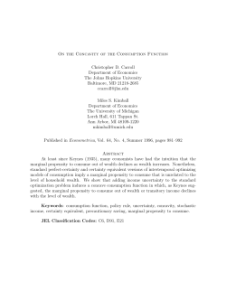 On the Concavity of the Consumption Function