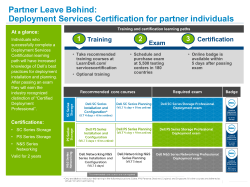 Partner Leave Behind: Deployment Services