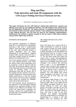 Node detection and node ID assignment with the LSS