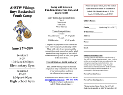 Avoca Basketball Camp - Underwood Community Schools