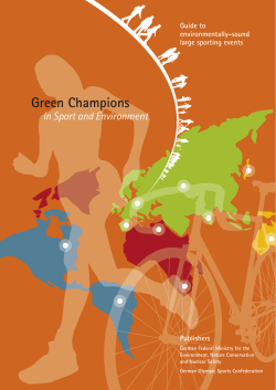 Green Champions - Klimaschutz im Sport