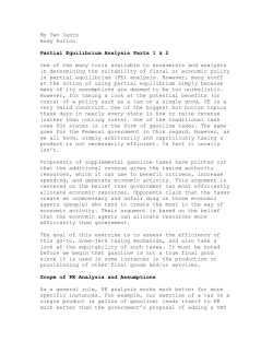 Partial Equilibrium Analysis