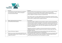 Question Response 1 Do you think the proposed timeframes for