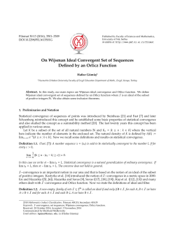 On Wijsman Ideal Convergent Set of Sequences Defined by - PMF-a