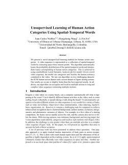 Unsupervised Learning of Human Action Categories Using Spatial