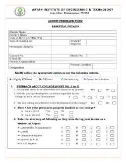 Alumni Registration - Aryan Institute of Engineering and Technology